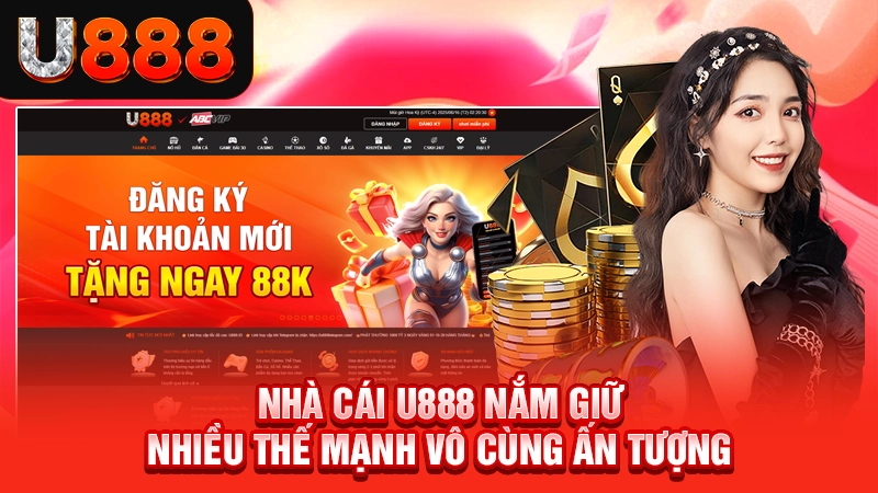Nhà cái U888 nắm giữ nhiều thế mạnh vô cùng ấn tượng