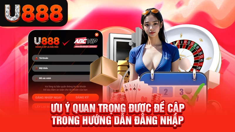 Lưu ý quan trọng được đề cập trong hướng dẫn đăng nhập